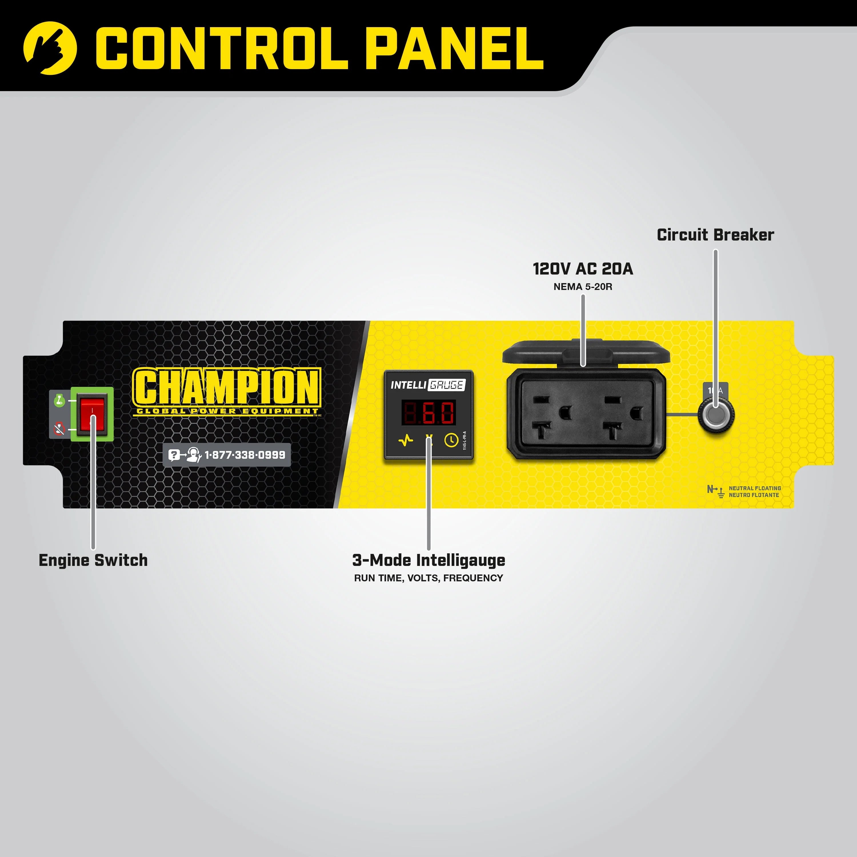 Champion Power Equipment 1500/1200 Watt Portable Generator Y69751