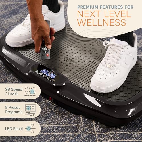 Lifepro Vibration Plate Exercise Machine with Magnetic Acupoints for Full Body Fitness A59153
