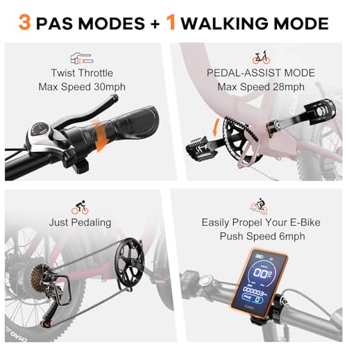 Folding Electric Bike 1000W 48V 20AH Removable Battery 20" Fat Tire for Adults C847123