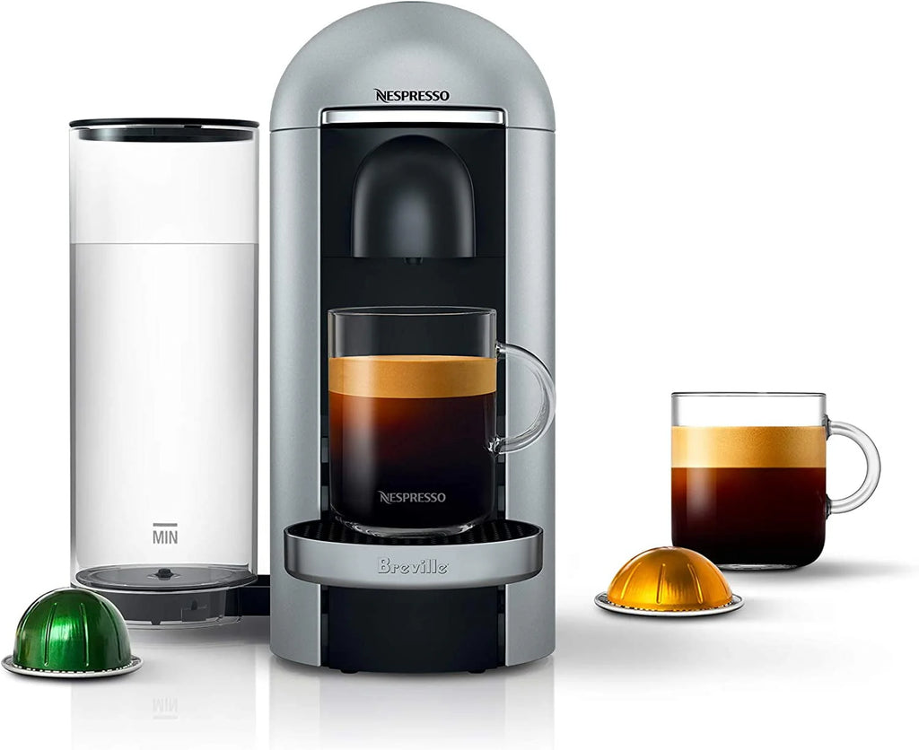 Breville Nespresso VertuoPlus Deluxe Coffee and Espresso Maker, Silver B5325