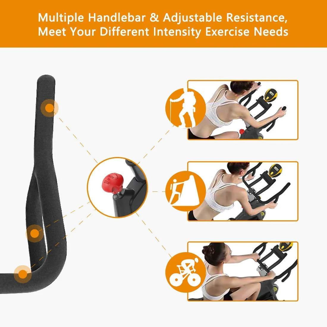 Cyclace PRO Magnetic Exercise Bike 003C 350lbs Indoor Cycling Bike with Tablet Holder S86987