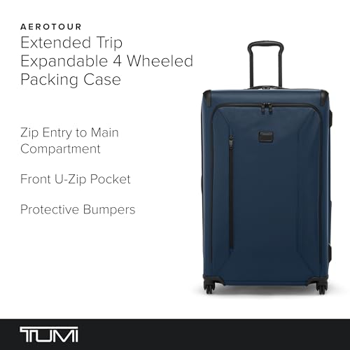 TUMI Aerotour 4 Wheel Expandable Carry-On Luggage, Black W53747