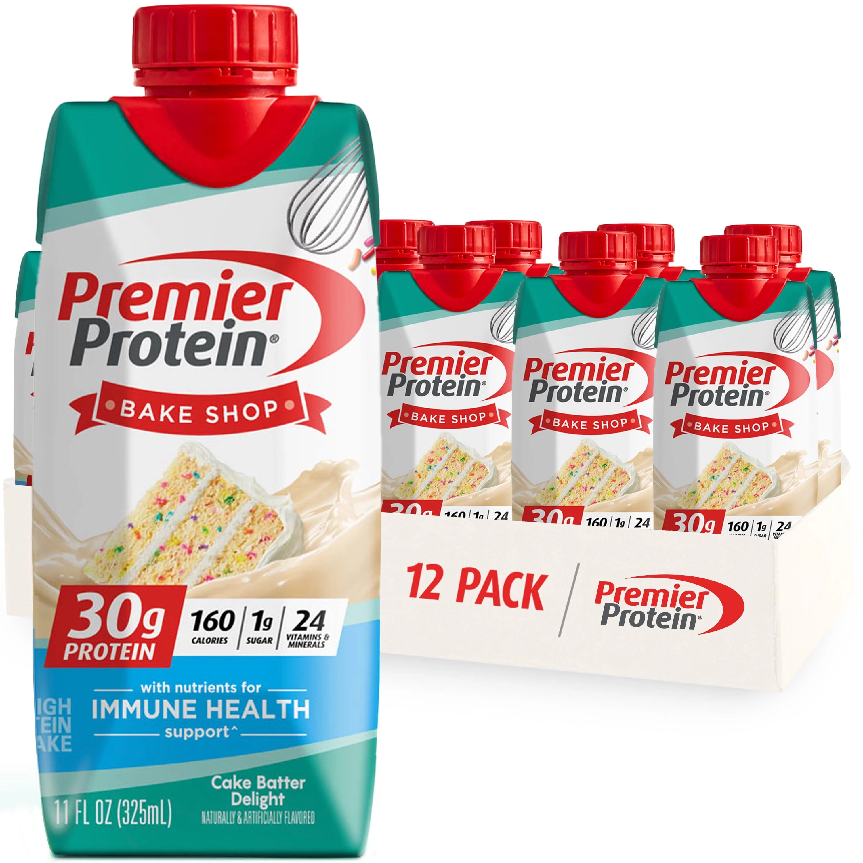 Premier Protein Shake, Café Latte, 30g Protein, 11 fl oz, 12 Ct P131720