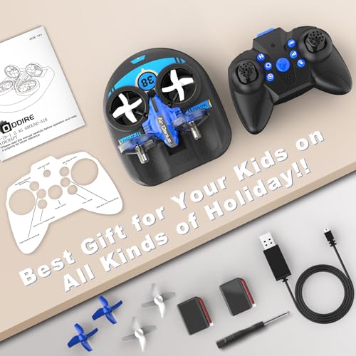 Mini Drone for Adults, 2 in 1 Toy with Car Mode and 2 Batteries P879141