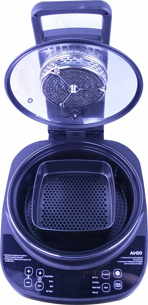 AirGO 5-in-1 Cooking System AP360 Crepe Maker, Air Fryer, Indoor Grill T61944