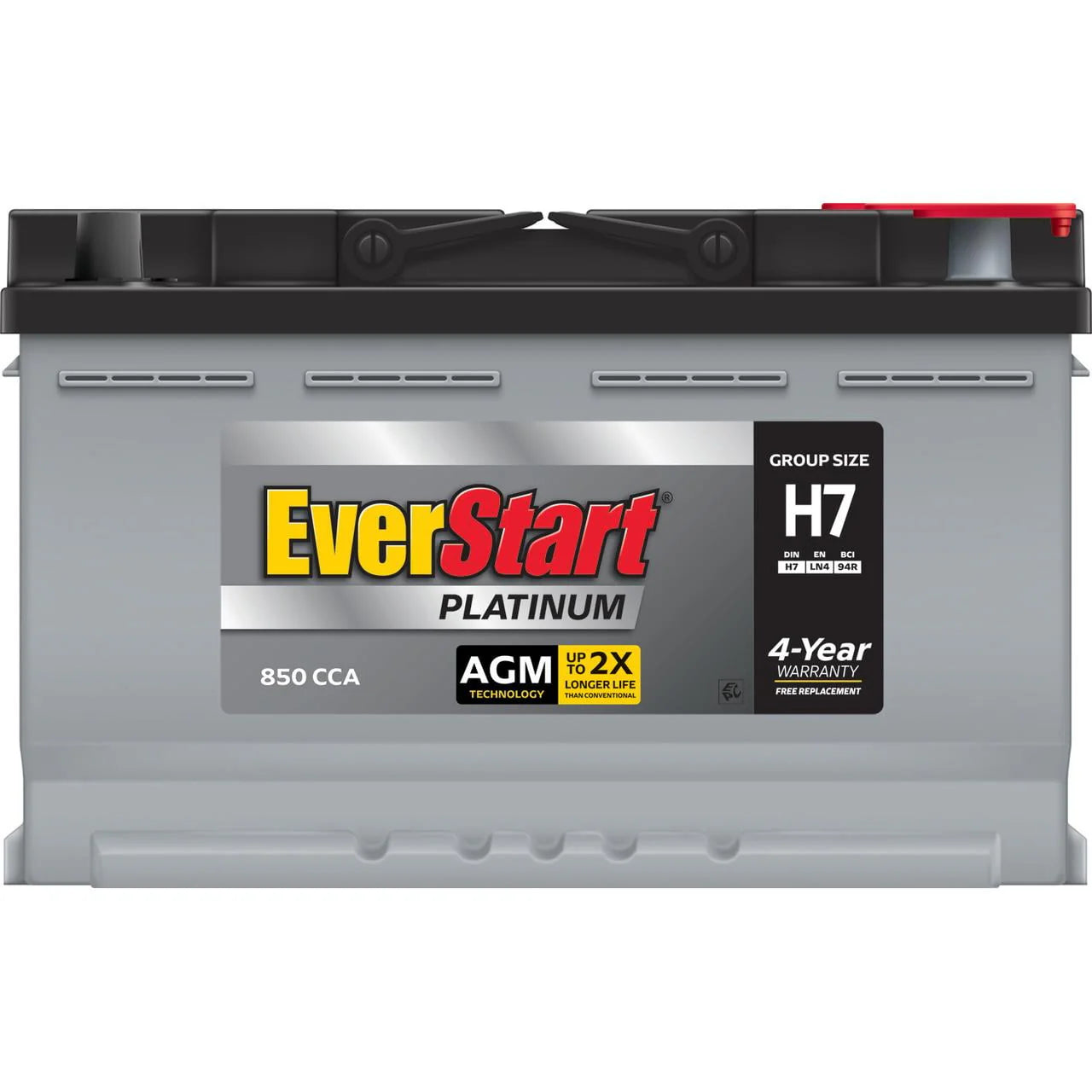 EverStart Platinum AGM Automotive Battery Group Size H7 12V 800 CCA R80444