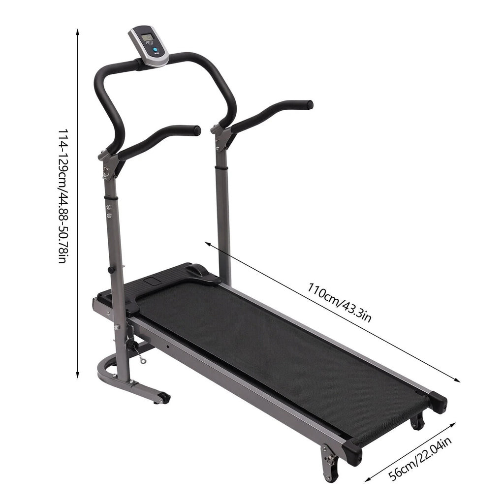 MIDUO Home Folding Treadmill with Incline Pink Y55541