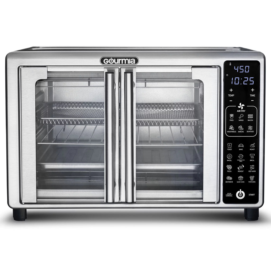 Gourmia 6-Slice Digital Toaster Oven Air Fryer with 19 One-Touch Presets, Stainless Steel Z498948
