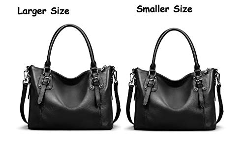 HESHE Genuine Leather Tote Shoulder Bag for Women P1142