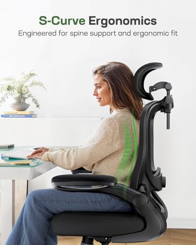 Marsail Ergonomic Office Chair with 3D Lumbar Support & Headrest T824
