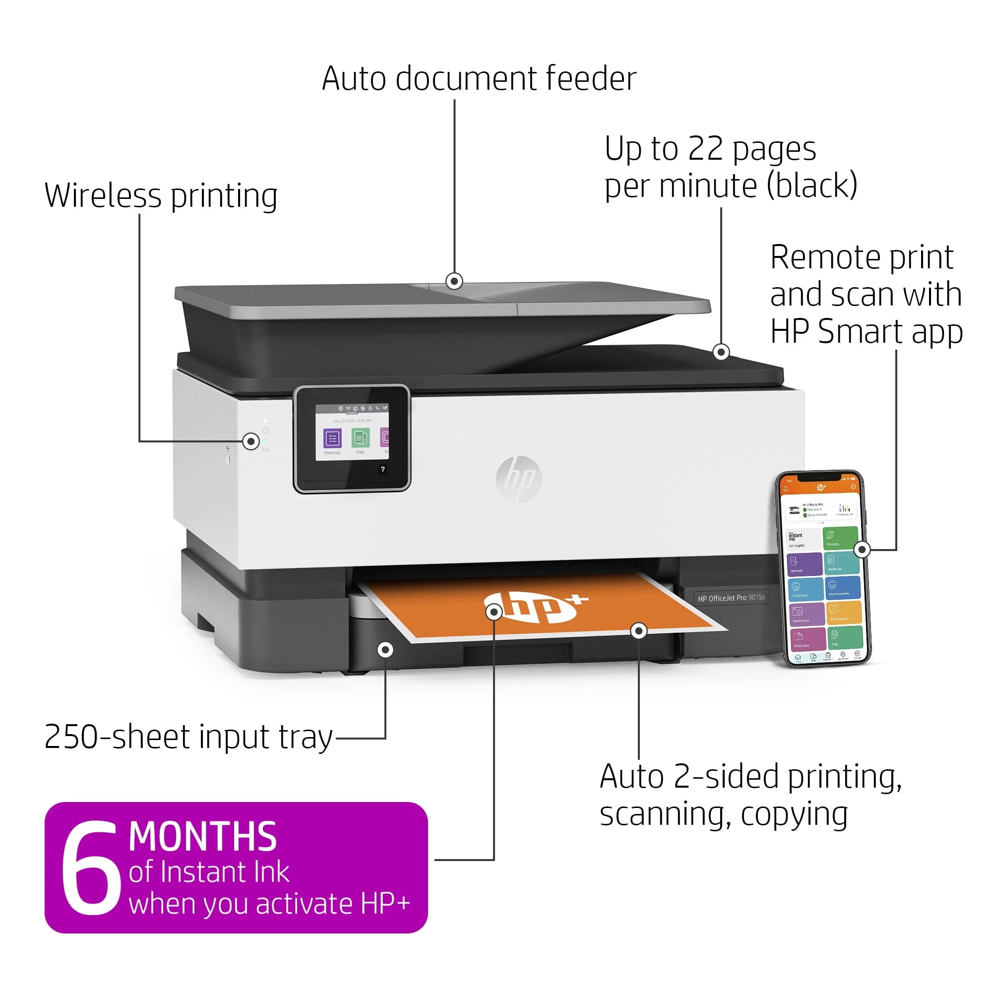 HP OfficeJet 9025e All-in-One Wireless Color Inkjet Printer N776251