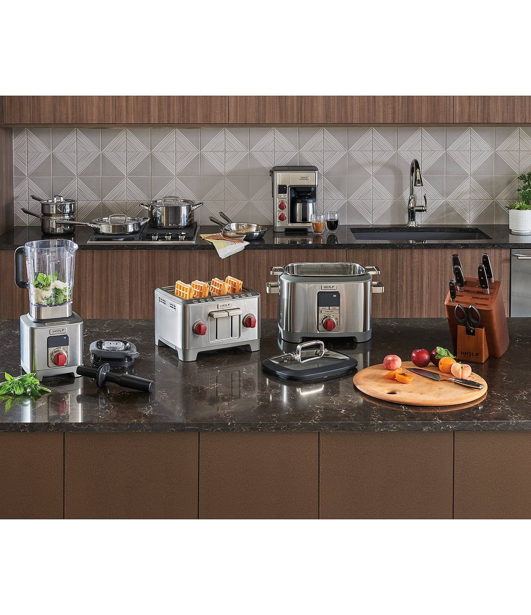 Wolf Gourmet 4-Slice Toaster, Red Knob G512249