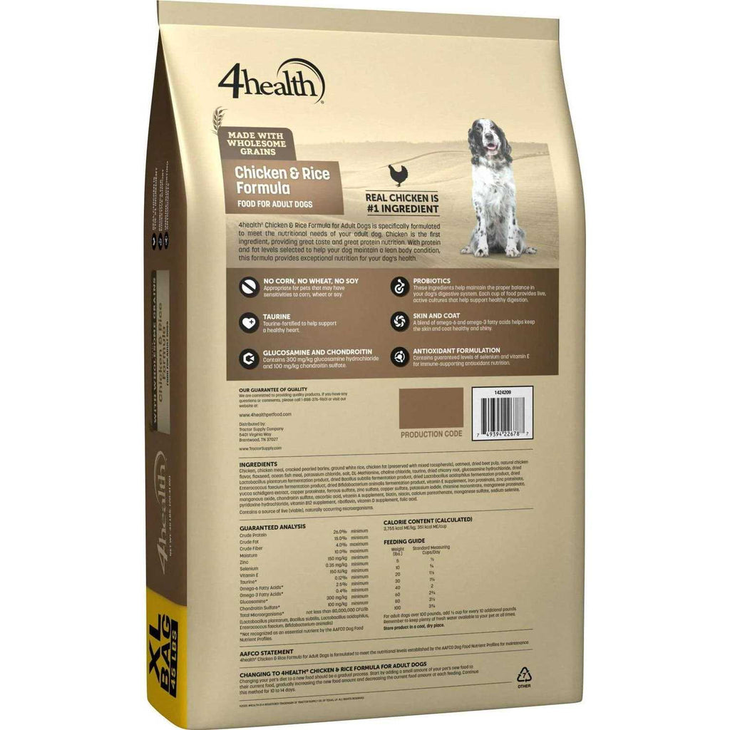 4health Adult Chicken and Rice Formula Dry Dog Food P36151