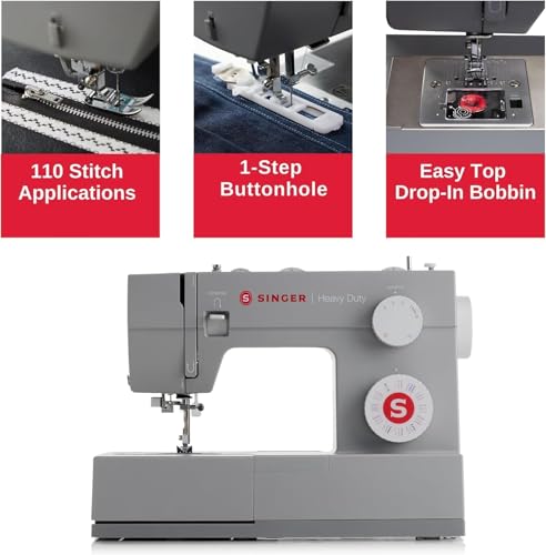 SINGER Heavy Duty 4452 Sewing Machine with Accessory Kit T99020