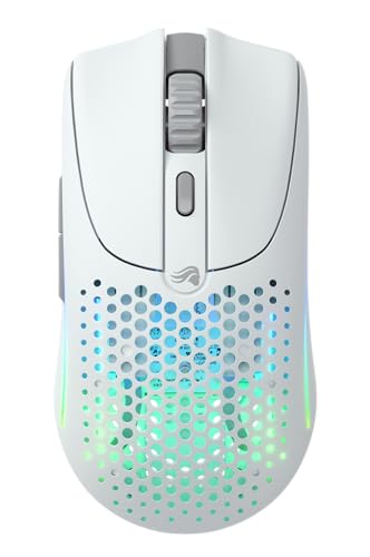 Glorious Gaming Model D 2 Wireless Ergonomic Mouse, 66g, White V612