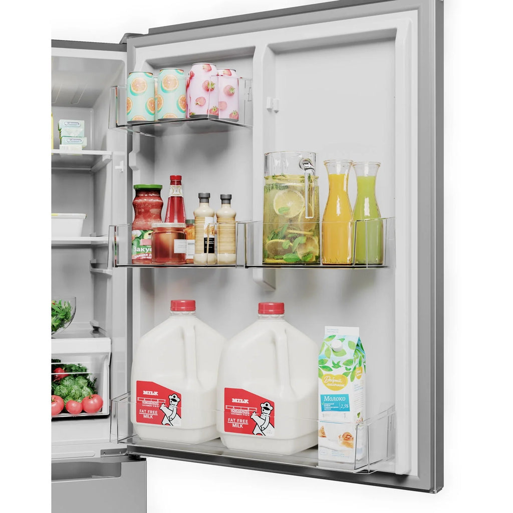 Midea 18.7 Cu. Ft. Bottom Mount Refrigerator, Stainless Steel O61803