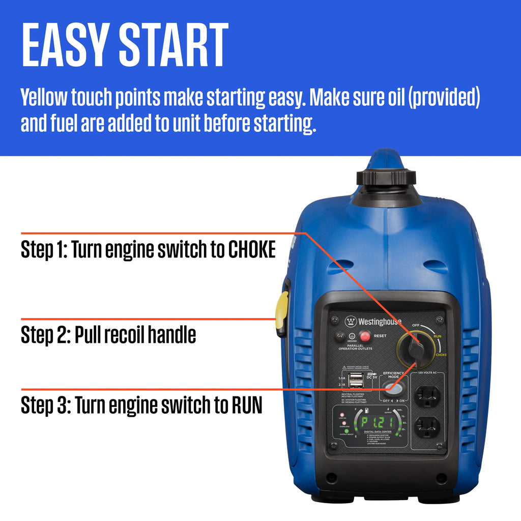 Westinghouse 2800 Peak Watt Portable Inverter Generator I14627