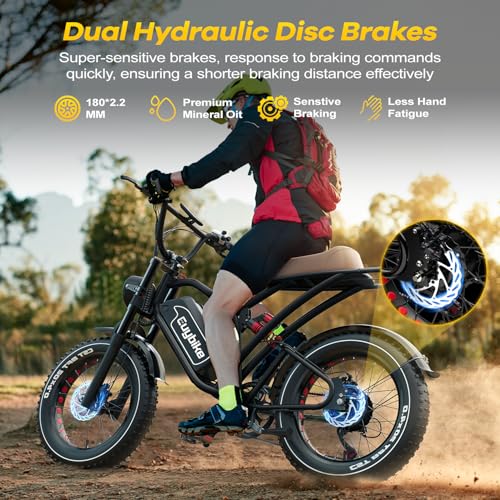 Electric Bike for Adults, 2000W Motor, 48V 25AH Battery, 20" Fat Tires S65549