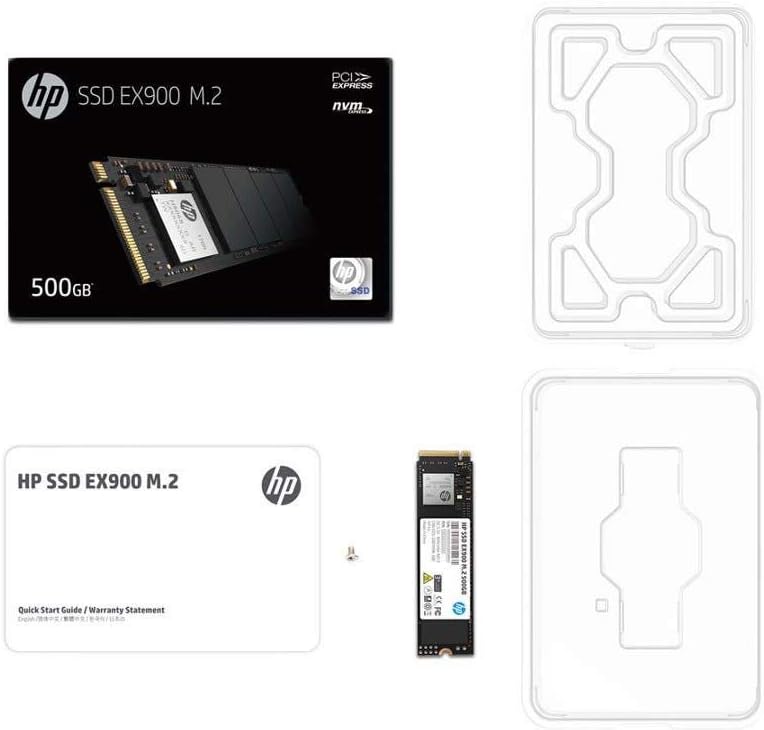 HP EX900 M.2 500GB PCIe 3.0 NVMe Internal SSD (2-Pack) M8504