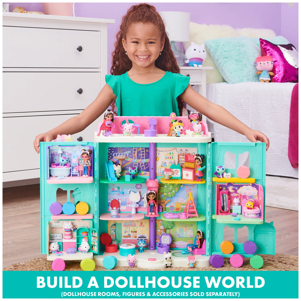Gabby's Dollhouse Purrfect 2-Foot Tall Playset with Sounds, 15 Pieces C973894
