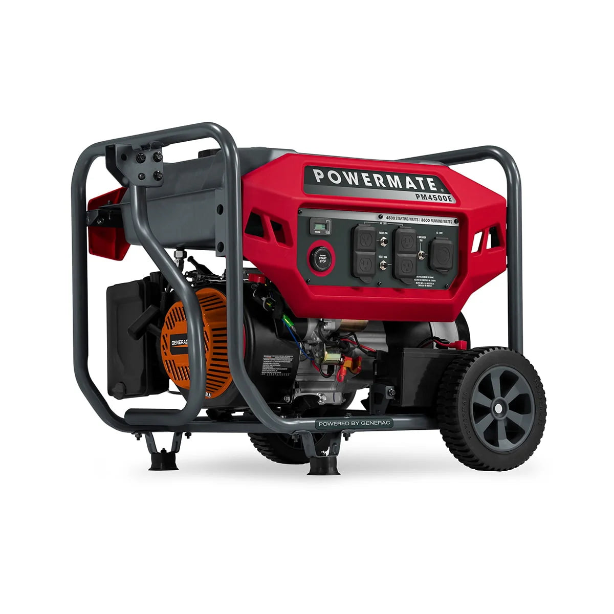 Powermate PM4500E 4500 Watt Electric Start Gas Powered Portable Generator - 49ST/CSA