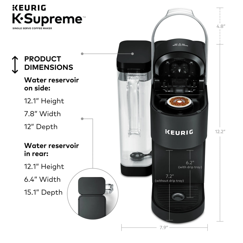 Keurig K-Supreme Single-Serve K-Cup Pod Coffee Maker, Black G914