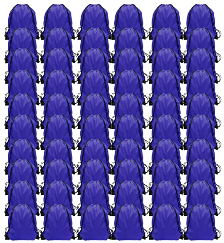 GoodtoU 40 Pack Drawstring Backpacks Waterproof Nylon Cinch Bags for School Gym N792