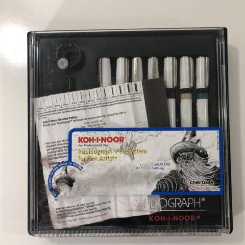 Koh-I-Noor Rapidograph 7-Pen Artist Set O9590