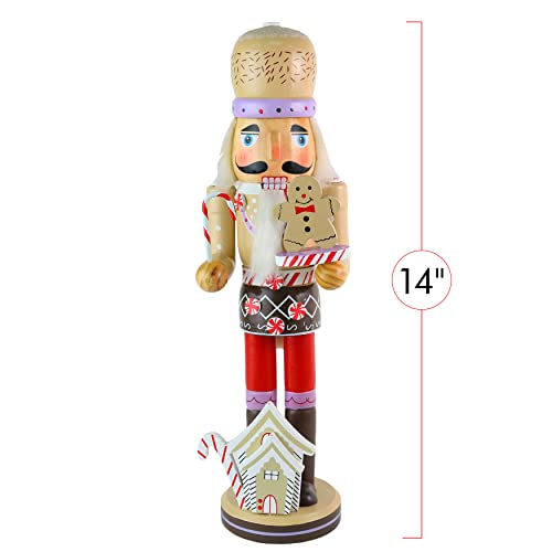 Ornativity Gingerbread Chef Nutcracker Wooden Christmas Decoration 14" B8313