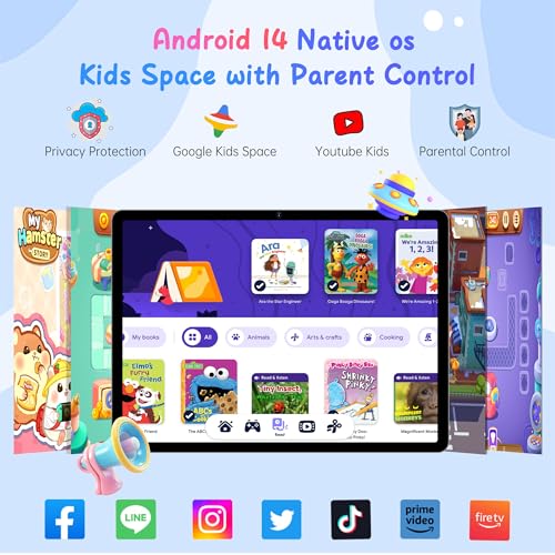 Android 14 Tablet 10.1 Inch 4G SIM Unlocked 3GB+32GB IPS Display Black Z2250
