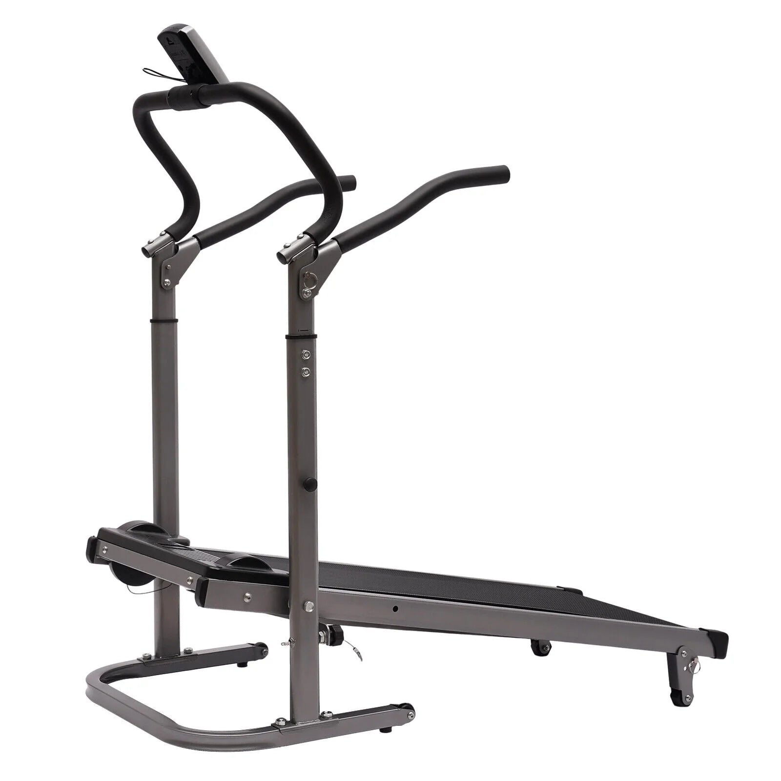 MIDUO Home Folding Treadmill with Incline Pink Y55541