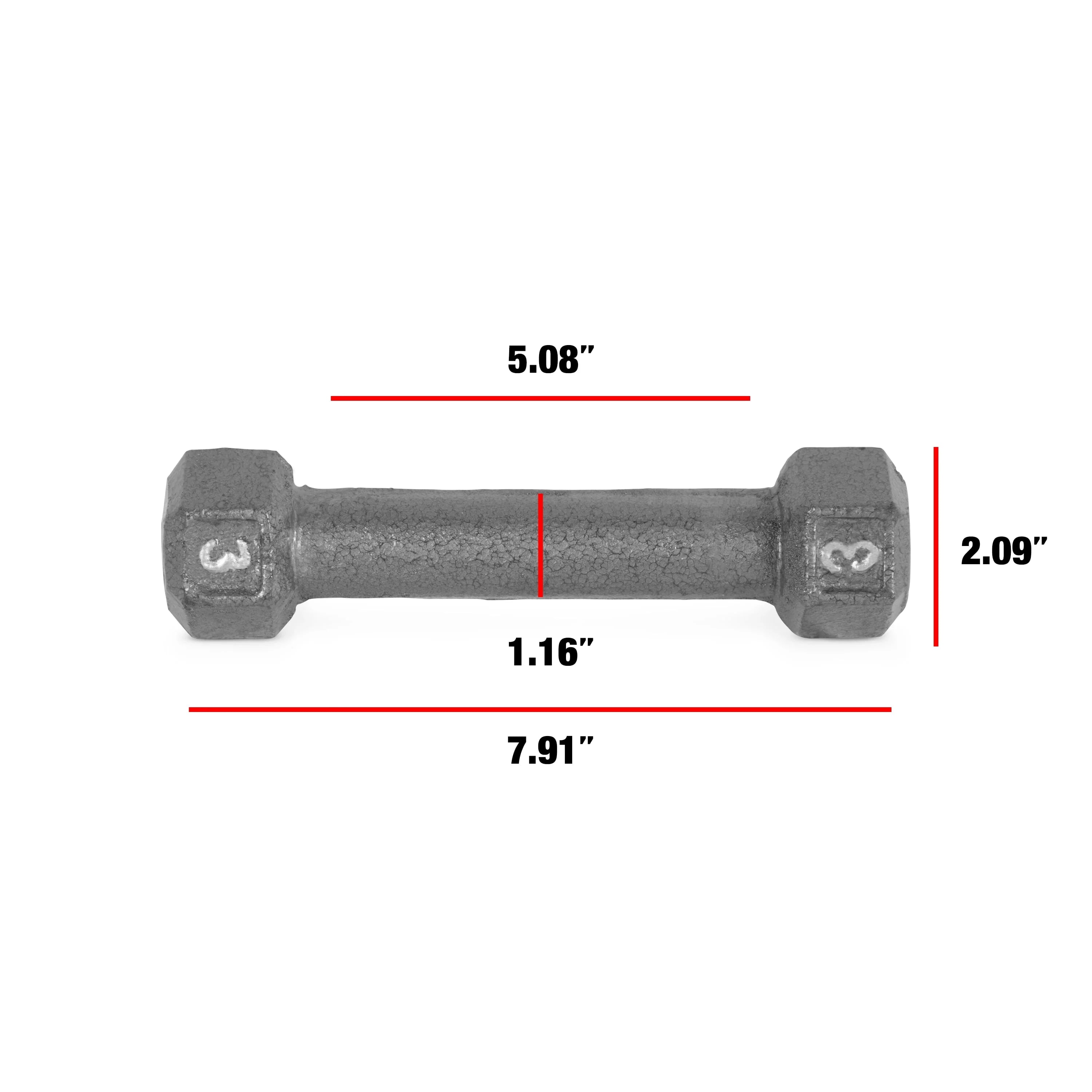 CAP Barbell Cast Iron Dumbbell 25 Lb Pair H734