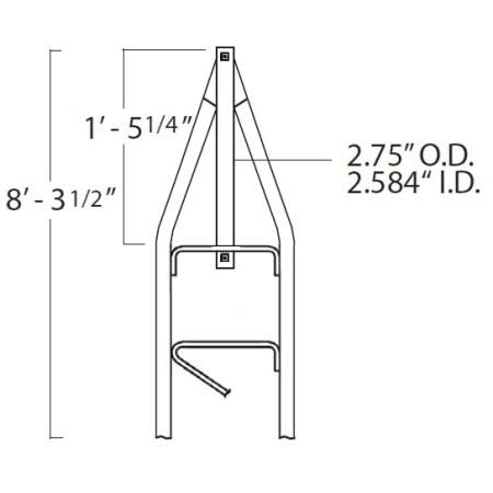 Rohn Products - 25AG5 - Top Section for Model 25g Tower, No Pipe Mast