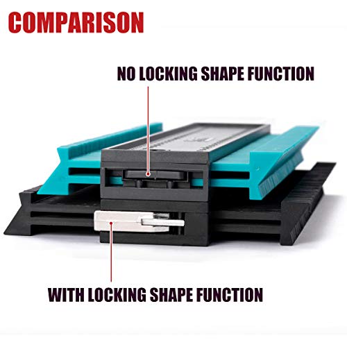 Saker Contour Gauge Duplication 10 Inch + 5 Inch Woodworking Tracing Tool X6555