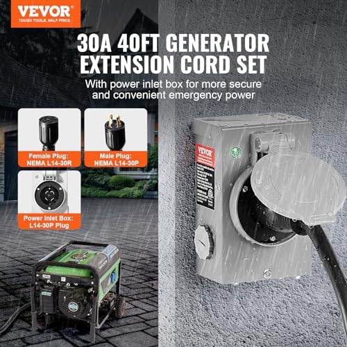 VEVOR 200A Generator Transfer Switch, 48000W Manual Double-Throw, 120/240V, NEMA 3R O290