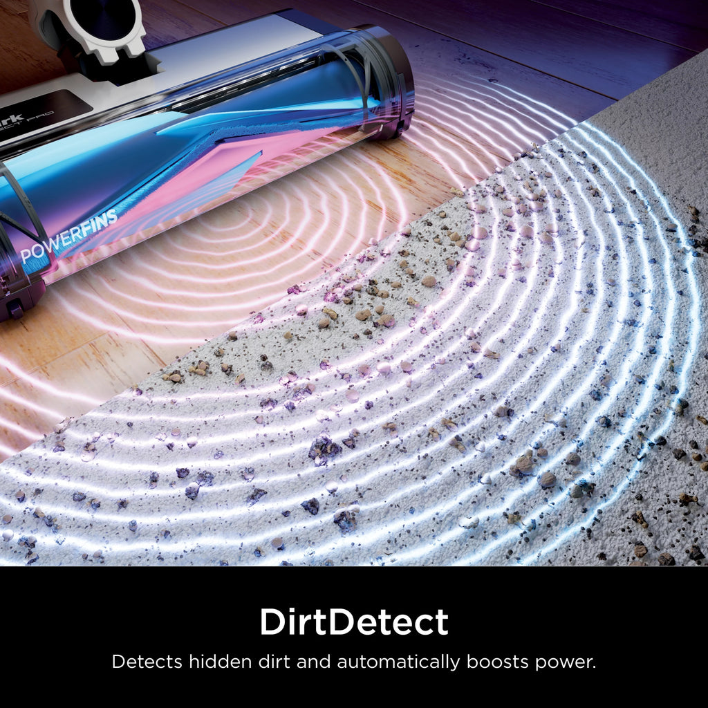 Shark Detect Pro Cordless Stick Vacuum with PowerFins, Ash Purple/Grey Q11279