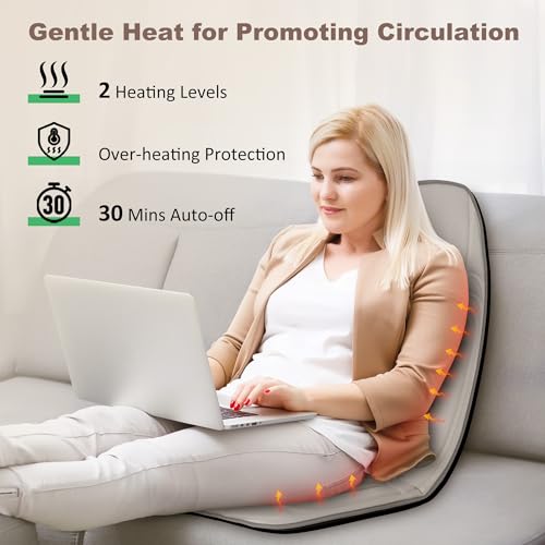 Vibration Back Massager with Heat for Chair E924824