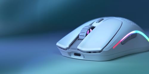 Glorious Gaming Model D 2 Wireless Ergonomic Mouse, 66g, White V612