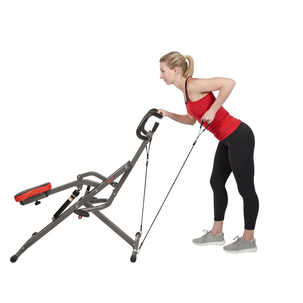 Sunny Health & Fitness Row-N-Ride PRO Squat Assist Trainer Z7578