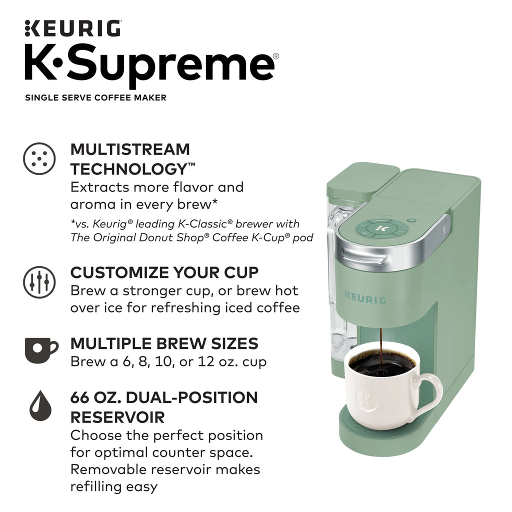 Keurig K-Supreme Single-Serve K-Cup Pod Coffee Maker, Black G914