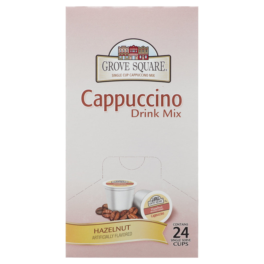 Grove Square Hazelnut Cappuccino Coffee Pods, 24 Count for Keurig K-Cup Brewers J882964