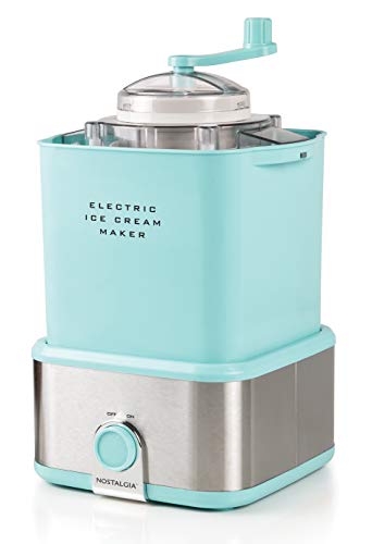 Nostalgia 2-Quart Electric Ice Cream Maker, Stainless Steel H3717