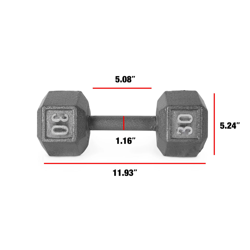 CAP Barbell Cast Iron Dumbbell 25 Lb Pair H734