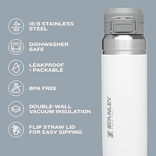 Stanley Quick Flip GO Water Bottle 24 oz Insulated Stainless Steel M7217