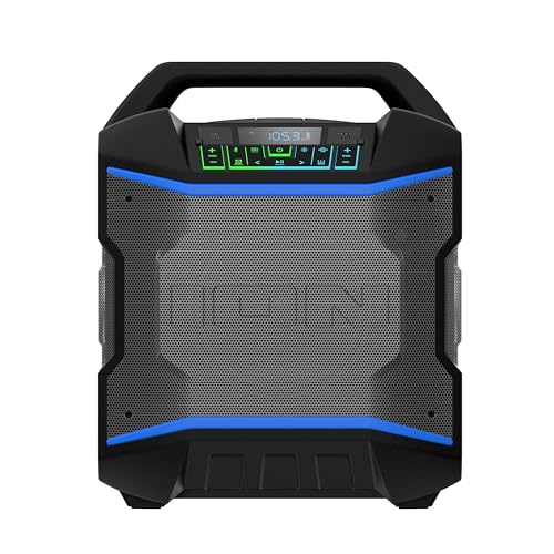 ION Block Rocker Portable Bluetooth Party Speaker with Karaoke Microphone T461114