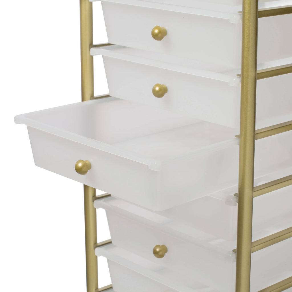 Honey-Can-Do 10-Drawer Rolling Cart, Rainbow N1365