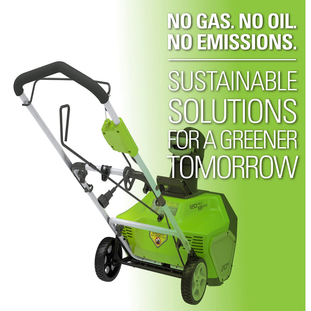 Greenworks 13 Amp 20 in. Corded Electric Snow Thrower Y42657