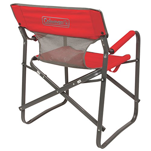 Coleman Outpost Breeze Folding Camp Chair with Cooling Mesh Back, 300lbs Capacity X53987