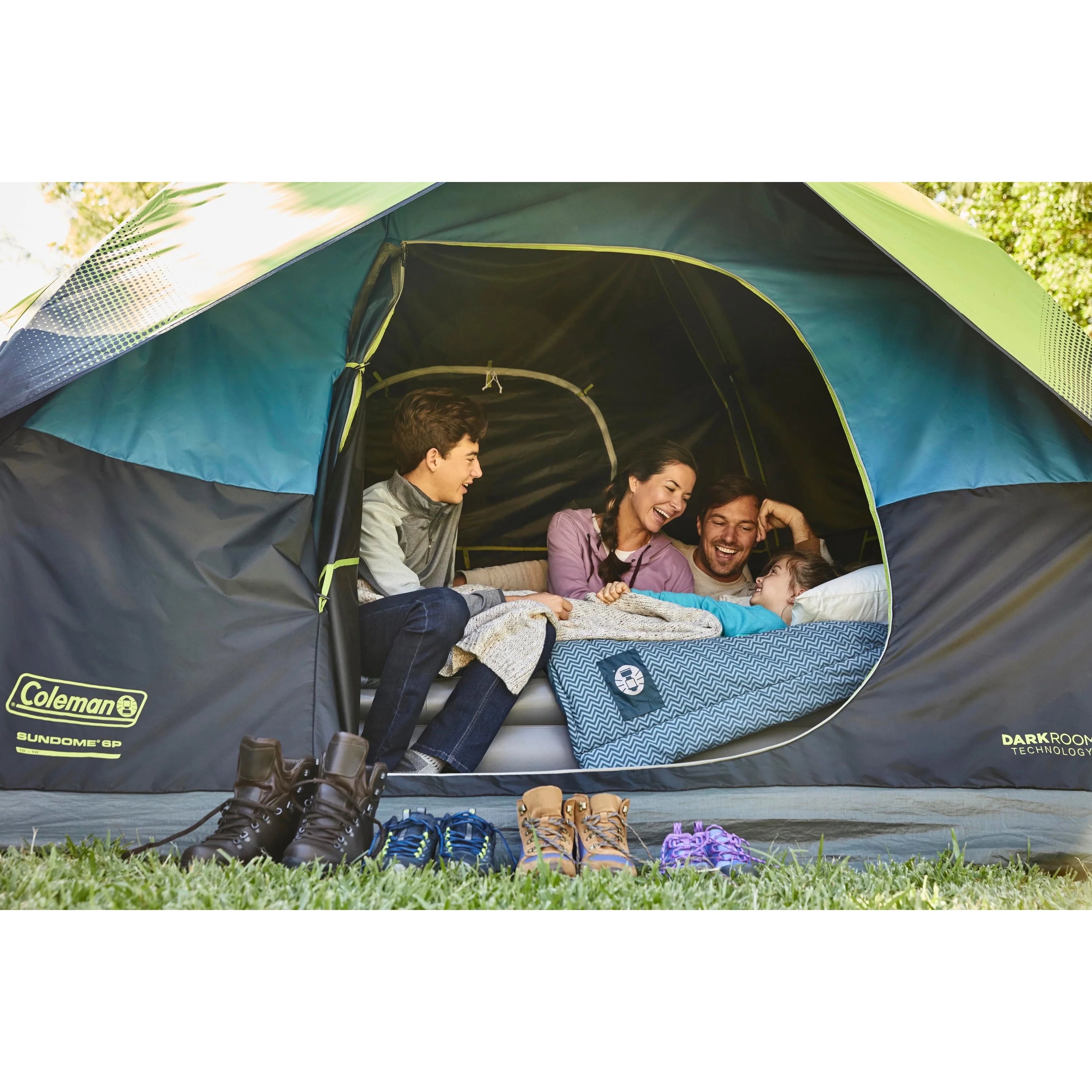 Coleman Sundome Dark Room 6-Person Dome Camping Tent B1157