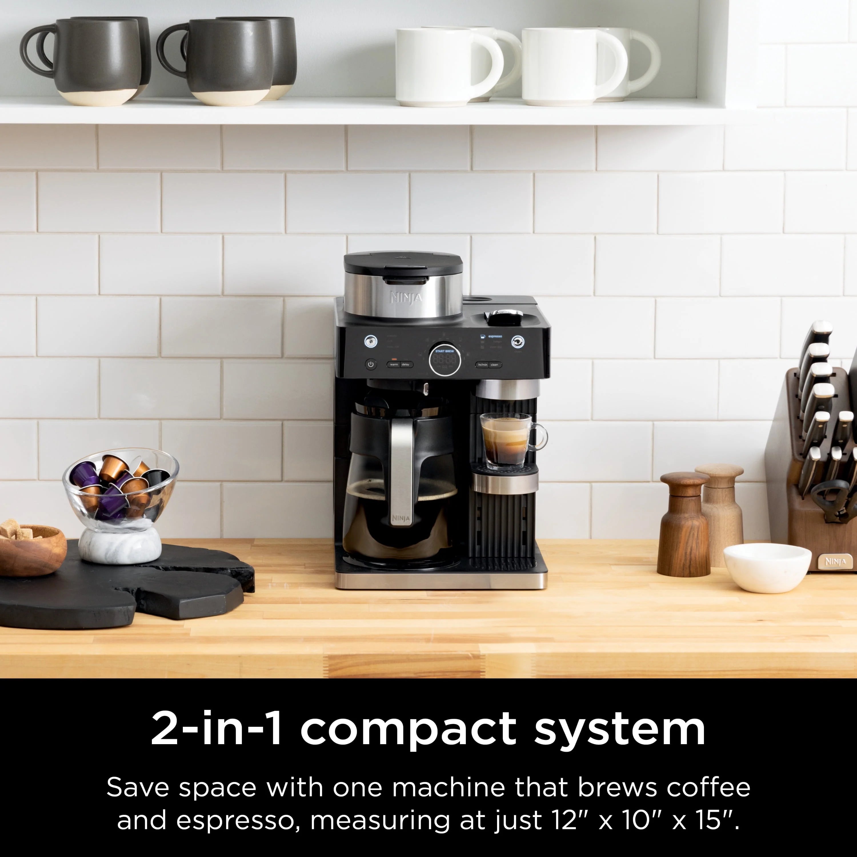 Ninja CFN601 Espresso & Coffee Barista System, Single-Serve & Capsule Compatible K171423